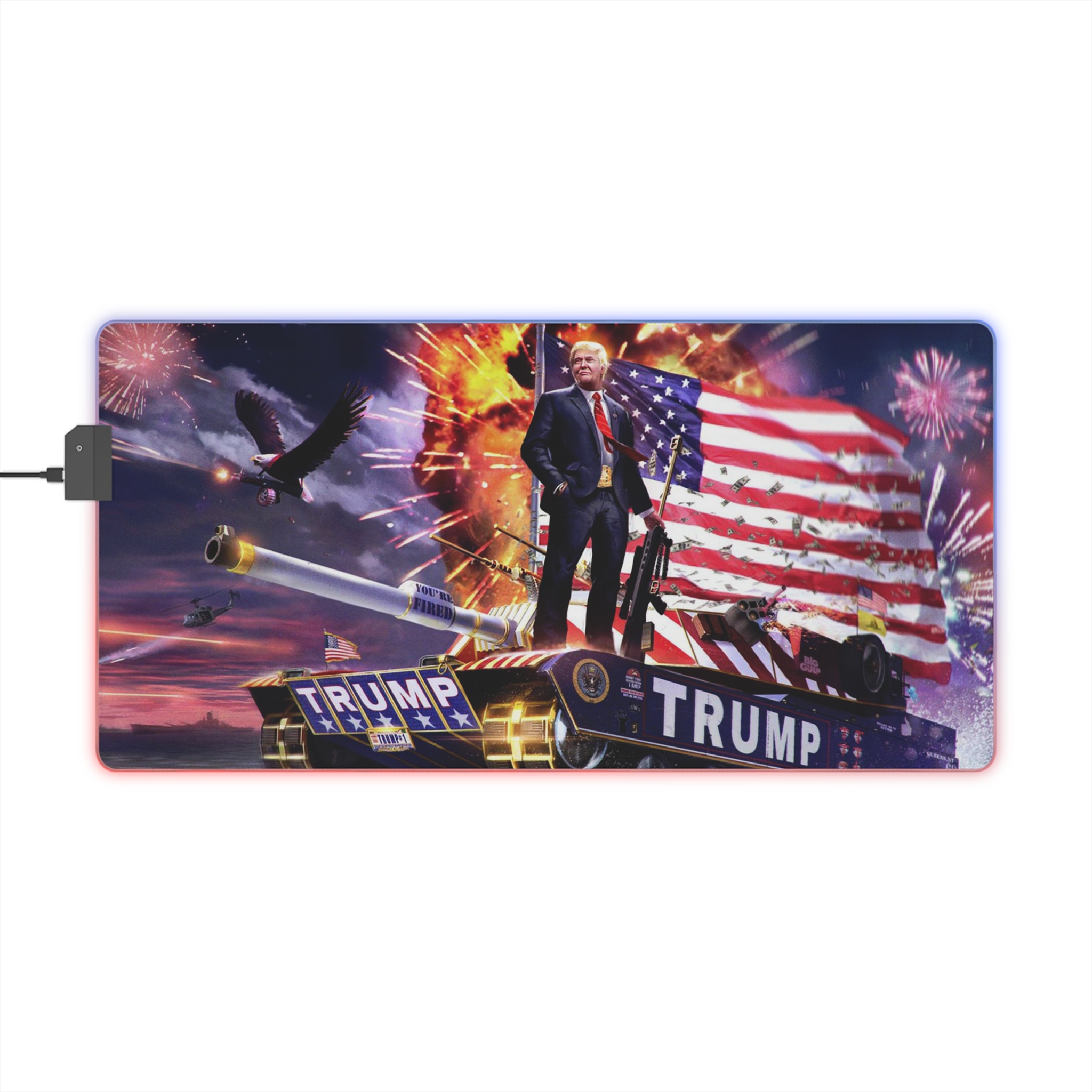 Trump LED Gaming Mouse Pad - Image 2