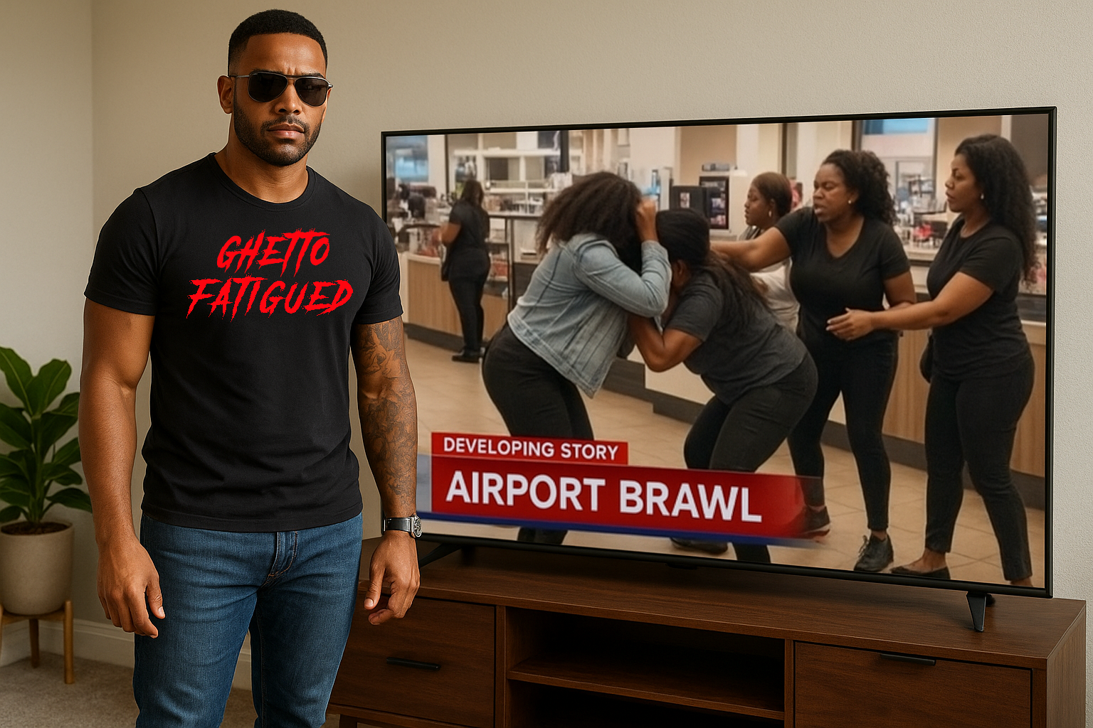 Ghetto Fatigued - T-Shirt