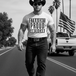 STRAIGHT PROUD AMERICAN T-Shirt