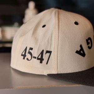 (Limited) Khaki and Black MAGA throwback flat bill SnapBack.